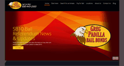 Desktop Screenshot of padillabailbonds.com